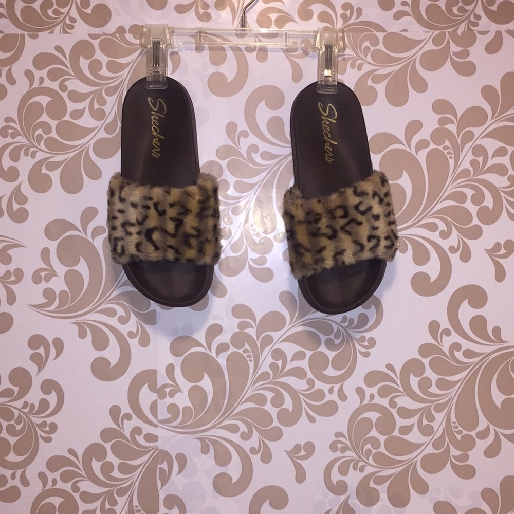 Cheetah print slippers
